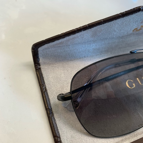 Gucci Sunglasses w/Leather Gucci Case & Receipt - Picture 3 of 8